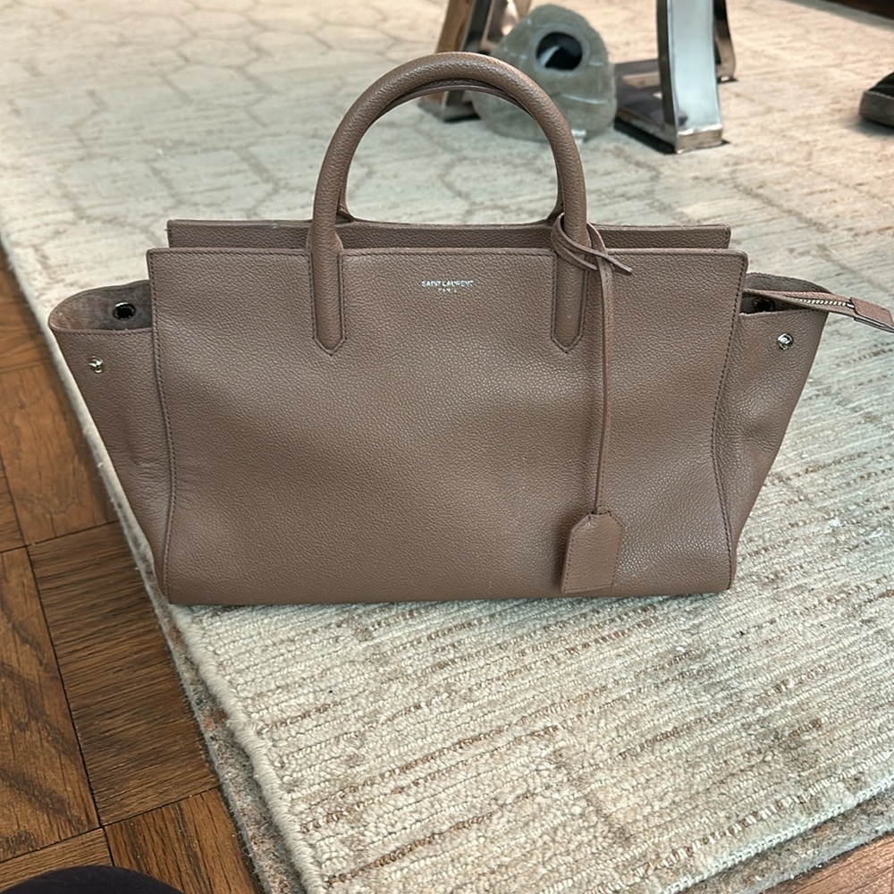 Saint Laurent Rive Gauche Cabas Small Grained Leather Tote - Picture 12 of 12
